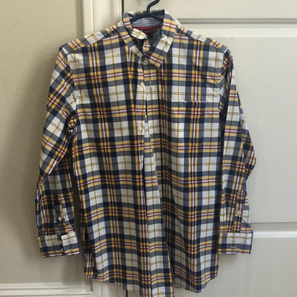 Gapkids Youth XL plaid button down shirt